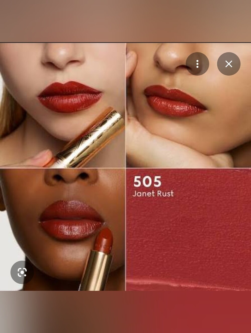 🙈Gucci Satin Lip Colour - 505 Janet Rust (Rouge à Lèvres)